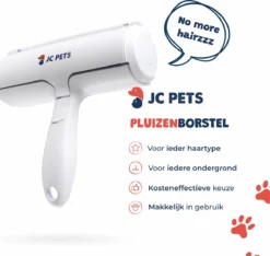 JC Pets Premium Pluizenborstel - Huisdierhaar Verwijderaar – Pluizenverwijderaar – Honden En Kattenhaar Verwijderaar - Ontpluizer - Pluizenroller -Dog Supplies 1200x1137