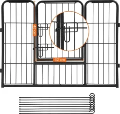 Transformeerbare Hondenren - Dieromheining Van 60 Cm Hoog En 210 Cm Diagonaal - Zwart -Dog Supplies 1200x1138 1