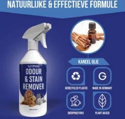 Petsly Odour & Stain Remover - Geurverwijderaars - Urine Vlekken Verwijderen Urinegeur Verwijderen Met Plantaardige Enzymen - 1L -Dog Supplies 1200x1142 2