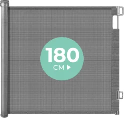 Château Animaux® - Tot 180cm Breed Traphekje Oprolbaar Hond - Stijlvolle Oplossing - Dieren Hek - Honden Hek