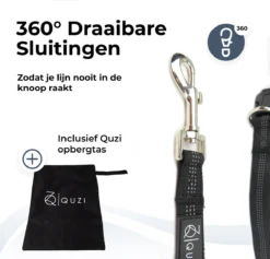 Canicross Looplijn Hond Met Heupriem Voor Hardlopen - Elastische Handsfree Hondenriem - Honden Trainingslijn - 150/200cm - Grijs -Dog Supplies 1200x1150 6
