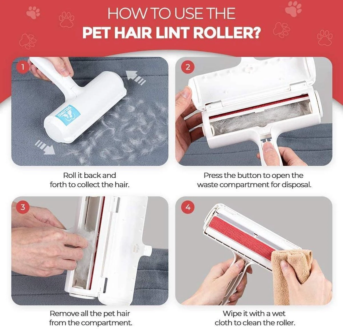 Merkloos Hoogwaardige Huisdierhaar Verwijderaar - Hondenhaar - Pluizenborstel - Ontharingsborstel 10 Merkloos Hoogwaardige Huisdierhaar Verwijderaar - Hondenhaar - Pluizenborstel - Ontharingsborstel - Afbeelding 10