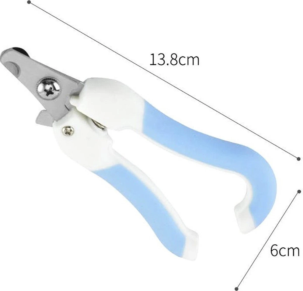 Merkloos Nagelschaar - Nagelschaartje - Nagelknipper - Geschikt Voor Hond Kat Konijn Cavia Vogel - Blauw Wit 3 Merkloos Nagelschaar - Nagelschaartje - Nagelknipper - Geschikt Voor Hond Kat Konijn Cavia Vogel - Blauw Wit - Afbeelding 3