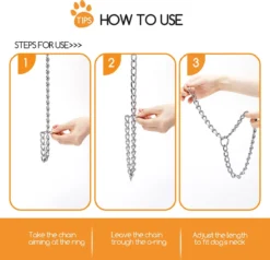 Nobleza Slipketting Hond - Sliphalsband - Trainingshalsband - Hondenketting - Maat L -Dog Supplies 1200x1155 3