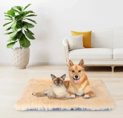 Nobleza Fluffy Benchkussen - Dierenkussen - Hondenkussen - Kattenkussen - Benchmat - Dierenmat - Hondenmat - Kattenmat - Crème - Maat L -Dog Supplies 1200x1156 4