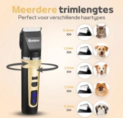 Woodoro Professionele 2-in-1 Hondentondeuse Voor Dikke Vacht – Draadloze Honden Tondeuse & Hondentrimmer – Stille Tondeuse Katten & Honden Trimset -Dog Supplies 1200x1157 2