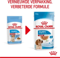 Royal Canin Shn Medium Puppy Pouch - Hondenvoer - 10 X 140 G -Dog Supplies 1200x1159 8