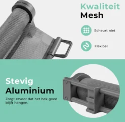 Château Animaux® - Tot 180cm Breed Traphekje Oprolbaar Hond - Stijlvolle Oplossing - Dieren Hek - Honden Hek -Dog Supplies 1200x1165 10