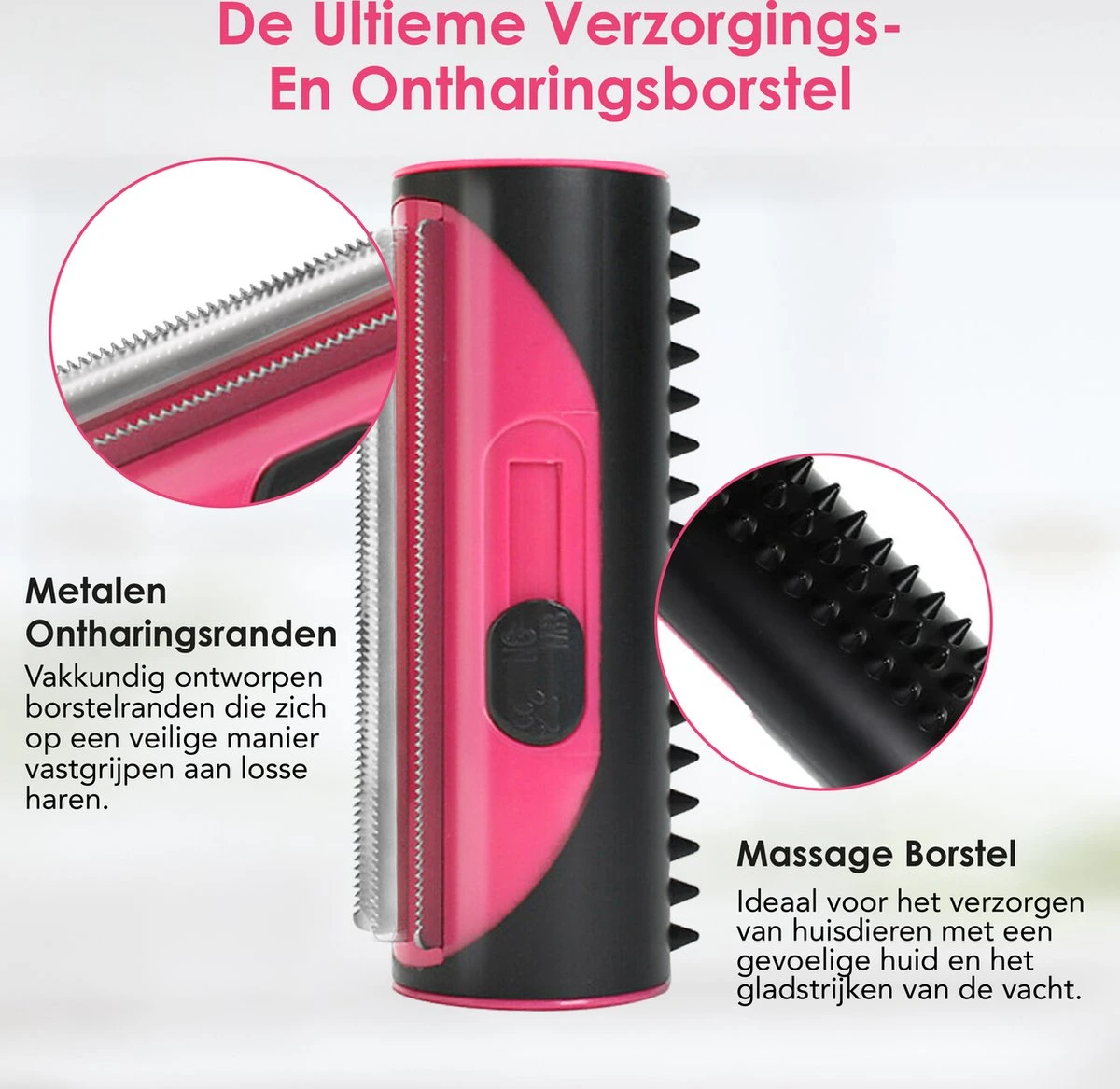 Frenkies HuisdierPlezier Hondenborstel - Borstels - Hondenborstel - Hondenkam - Roze 5 Frenkies HuisdierPlezier Hondenborstel - Borstels - Hondenborstel - Hondenkam - Roze - Afbeelding 5