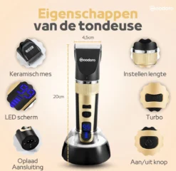 Woodoro Professionele 2-in-1 Hondentondeuse Voor Dikke Vacht – Draadloze Honden Tondeuse & Hondentrimmer – Stille Tondeuse Katten & Honden Trimset -Dog Supplies 1200x1167 3