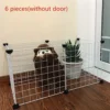 Merkloos Opvouwbare Hond Hek Gates -Hond Hek-Hond Kat Bewaker - Gemakkelijk Behuizing Hondenhekken-Kennel Huis Oefening Training-Zonder Deur- 6 STKS Wit