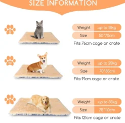 Nobleza Fluffy Benchkussen - Dierenkussen - Hondenkussen - Kattenkussen - Benchmat - Dierenmat - Hondenmat - Kattenmat - Crème - Maat L -Dog Supplies 1200x1174 14