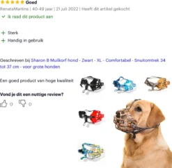 Sharon B Muilkorf Hond - Zwart - XL - Comfortabel - Snuitomtrek 34 Tot 37 Cm - Voor Grote Honden 21 Sharon B Muilkorf Hond - Zwart - XL - Comfortabel - Snuitomtrek 34 Tot 37 Cm - Voor Grote Honden -Dog Supplies 1200x1174 6