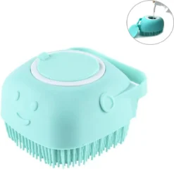 Merkloos Siliconenborstel - Massage Borstel - Silicone Massage Brush - Shampoo Borstel – Lichaamsverzorging - Scrubborstel - Badborstel - Huisdieren - Hond/Kat