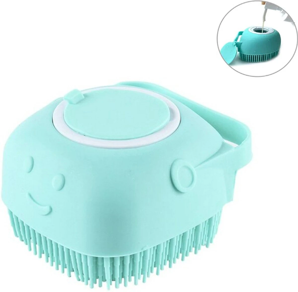 Merkloos Siliconenborstel - Massage Borstel - Silicone Massage Brush - Shampoo Borstel – Lichaamsverzorging - Scrubborstel - Badborstel - Huisdieren - Hond/Kat 1 Merkloos Siliconenborstel - Massage Borstel - Silicone Massage Brush - Shampoo Borstel – Lichaamsverzorging - Scrubborstel - Badborstel - Huisdieren - Hond/Kat