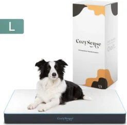 Dog Supplies 31 CozySense® - Orthopedisch Hondenkussen - Hondenkussen 90 X 55 Cm - Ook Geschikt Als Benchkussen & Hondenbed - Hondenkussen Bank - Traagschuim - Waterdicht - Wasbare Hoes - Maat L