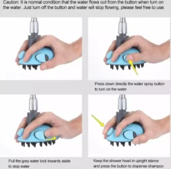 WVspecials Huisdieren Douche - Douche Voor Honden - Honden Douche - Inclusief Slang - Inclusief Drie Kraanadapters - Geschikt Voor Binnen En Buiten - Hondendouche - Hondenbad - Hondenborstel - Hondenkam - Hondenwassen - Hondenzwembad - Tuinslang -Dog Supplies 1200x1187 2