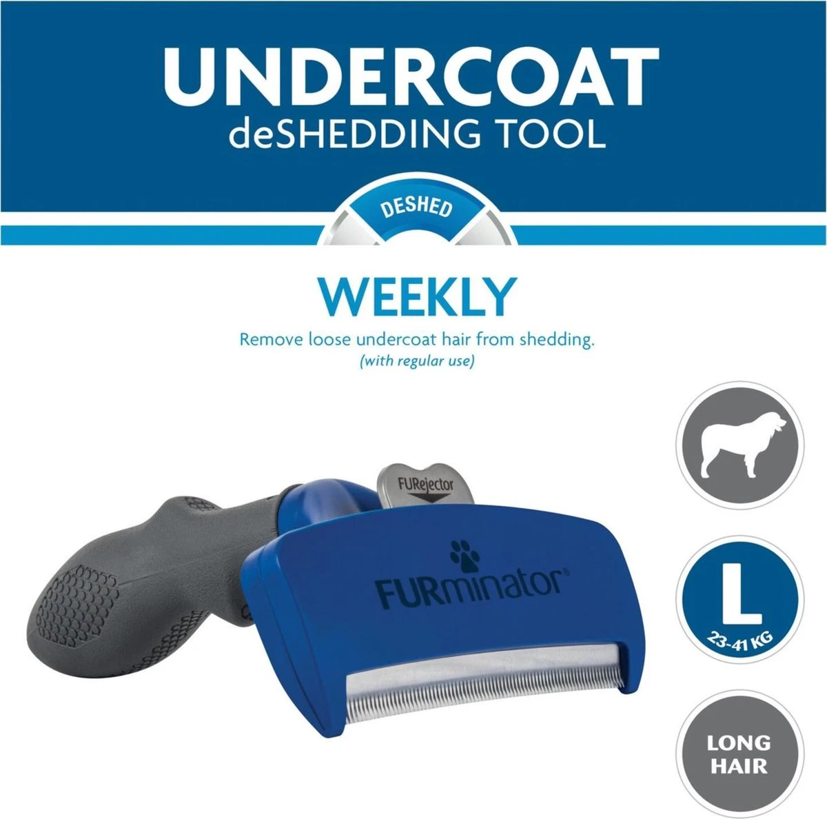 Furminator Deshedding Dog Undercoat L Long Hair 9 Furminator Deshedding Dog Undercoat L Long Hair - Afbeelding 9