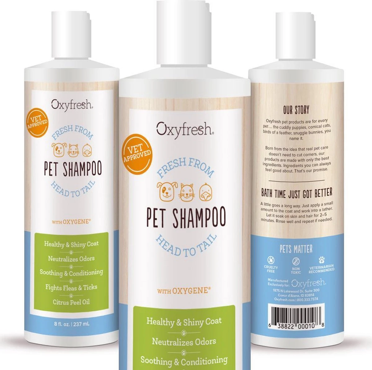 Oxyfresh Pets Hondenshampoo & Kattenshampoo - 237ml - Diervriendelijke Shampoo Voor Honden En Katten Zonder Irriterende Bestanddelen 1 Oxyfresh Pets Hondenshampoo & Kattenshampoo - 237ml - Diervriendelijke Shampoo Voor Honden En Katten Zonder Irriterende Bestanddelen