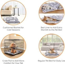 Nobleza Benchkussen - Dierenkussen - Hondenkussen - Kattenkussen - Benchmat - Dierenmat - Hondenmat - Kattenmat - Grijs - Maat S -Dog Supplies 1200x1197 17