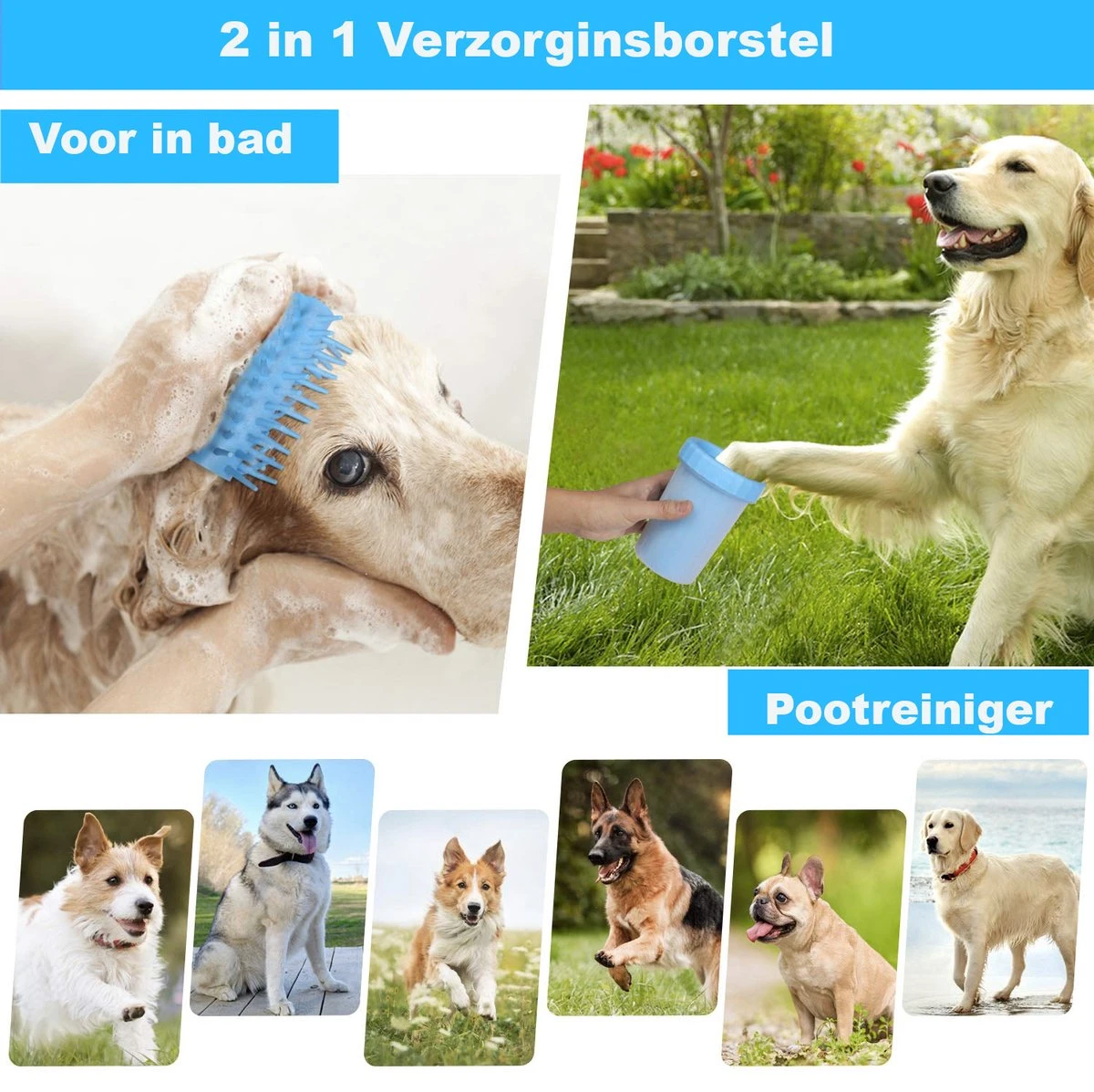 Merkloos Hondenpoot Reiniger - Hondenborstel - Borstel Hond / Kat - Hondenpoten Reiniger - Huisdier Poot Wassen - Borstel - Hondenverzorging - Verzorging Hond - Honden Wassen - Schoonmaak Borstel - Kattenborstel 5 Merkloos Hondenpoot Reiniger - Hondenborstel - Borstel Hond / Kat - Hondenpoten Reiniger - Huisdier Poot Wassen - Borstel - Hondenverzorging - Verzorging Hond - Honden Wassen - Schoonmaak Borstel - Kattenborstel - Afbeelding 5
