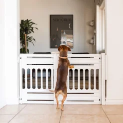 Iris Ohyama Huisdier Bariere PBR-600 - Kunststof - Wit/Beige - Uitschuifbaar -Dog Supplies 1200x1200 1004