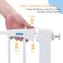 Nobleza 47B4V - Hondenhek - Metaal - H76 X L75-82 Cm - Wit -Dog Supplies 1200x1200 1009