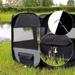 Meisterpet - XXL Opvouwbare Puppyren - 130 X 130 X 60 Cm - Met Gratis Dieren Verzorging Set T.w.v. €19.99 -Dog Supplies 1200x1200 1046