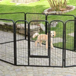 Merkloos Topmast Premium Puppyren - 80 Cm Hoog - 640 Cm Omtrek - Hondenren - Hondenhok - Antraciet -Dog Supplies 1200x1200 1056