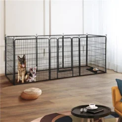 Merkloos Topmast Premium Puppyren - 80 Cm Hoog - 640 Cm Omtrek - Hondenren - Hondenhok - Antraciet -Dog Supplies 1200x1200 1057