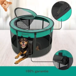 Meisterpets Opvouwbare Puppyren Rond - Extra Stevig - (Ø X H) 75 X 43 Cm - Incl. Gratis Drinkbak! -Dog Supplies 1200x1200 1063