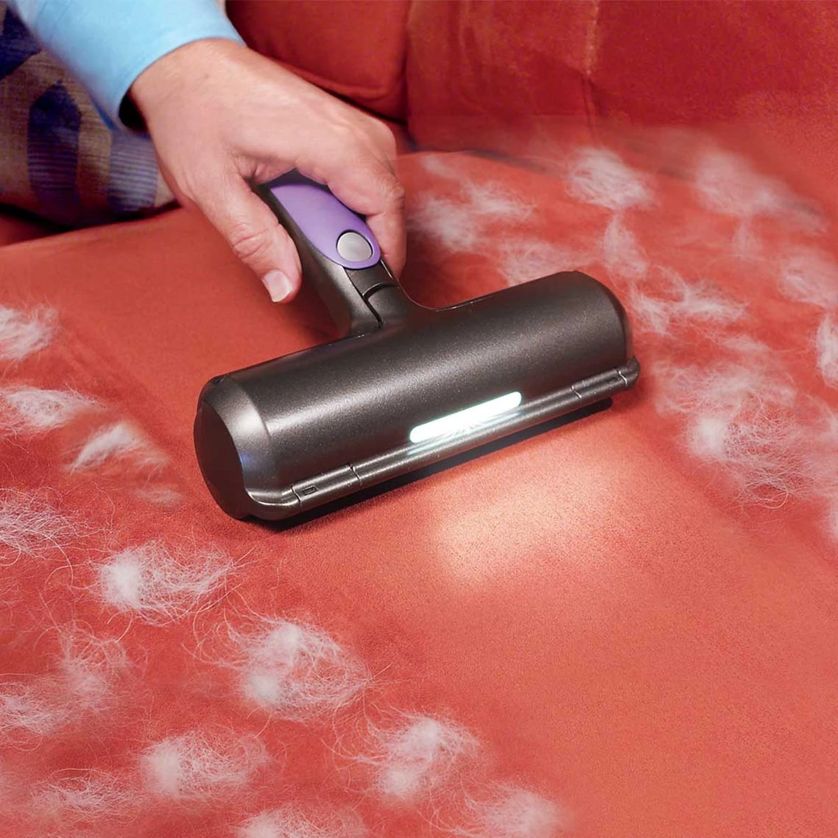 FurDaddy Batterij-aangedreven - Huisdier Haar Verwijderaar Voor Kleding - Herbruikbare Pluizenroller Voor Moeiteloze Verwijdering Van Kattenhaar & Hondenhaar - Zelfreinigende Pluizenborstel Voor Tapijt, Bank, Auto, Bed 2 FurDaddy Batterij-aangedreven - Huisdier Haar Verwijderaar Voor Kleding - Herbruikbare Pluizenroller Voor Moeiteloze Verwijdering Van Kattenhaar & Hondenhaar - Zelfreinigende Pluizenborstel Voor Tapijt, Bank, Auto, Bed - Afbeelding 2