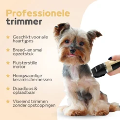 Woodoro Professionele 2-in-1 Hondentondeuse Voor Dikke Vacht – Draadloze Honden Tondeuse & Hondentrimmer – Stille Tondeuse Katten & Honden Trimset -Dog Supplies 1200x1200 243