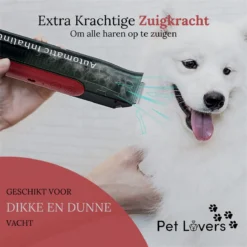 Pet Lovers - Hondentondeuse - Hondentondeuse - Automatische Inhalerende Haren - Dierentondeuse - Hondentrimmer - Hondentondeuse Dikke Vacht - Tondeuse Voor Honden - Hondentondeuse - Draadloos - 2 Opzetkammen - Honden En Katten Tondeuse -Dog Supplies 1200x1200 320