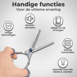 VoordeelShop 7-Delige Huisdier Knipset Met Etui - Trimmen Hond - Honden Schaar - Effileerschaar Hond - Huisdier Trimmer - Huisdier Knippen - Knipschaar Haar - Haar Schaar - Kapper - Kapperset - Scharenset -Dog Supplies 1200x1200 332