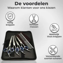 VoordeelShop 7-Delige Huisdier Knipset Met Etui - Trimmen Hond - Honden Schaar - Effileerschaar Hond - Huisdier Trimmer - Huisdier Knippen - Knipschaar Haar - Haar Schaar - Kapper - Kapperset - Scharenset -Dog Supplies 1200x1200 333