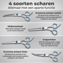 VoordeelShop 7-Delige Huisdier Knipset Met Etui - Trimmen Hond - Honden Schaar - Effileerschaar Hond - Huisdier Trimmer - Huisdier Knippen - Knipschaar Haar - Haar Schaar - Kapper - Kapperset - Scharenset -Dog Supplies 1200x1200 334