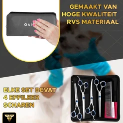 Toivo Schaar Voor Dieren - Zilver - Effileerscharen - Honden Scharenset - Dierenschaar - Set 5 Stuks - Trimscharen - Trimset - Uitdunschaar Hond - Schaar Honden -Dog Supplies 1200x1200 340