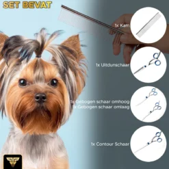 Toivo Schaar Voor Dieren - Zilver - Effileerscharen - Honden Scharenset - Dierenschaar - Set 5 Stuks - Trimscharen - Trimset - Uitdunschaar Hond - Schaar Honden -Dog Supplies 1200x1200 342