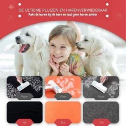 Merkloos Huisdierhaar Verwijderaar Met Kledingborstel - Pluizen En Haren Verwijderaar - Kleding Borstel & Roller - Hondenhaar En Kattenhaar - Pluizenverwijderaar -Dog Supplies 1200x1200 36