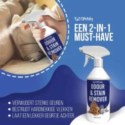 Petsly Odour & Stain Remover - Geurverwijderaars - Urine Vlekken Verwijderen Urinegeur Verwijderen Met Plantaardige Enzymen - 1L -Dog Supplies 1200x1200 433