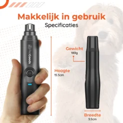 PetGoods Elektrische Nagel Vijl Voor Huisdieren - Incl. 2 Vijlen - Honden/Katten/Dieren - Draadloos 16 PetGoods Elektrische Nagel Vijl Voor Huisdieren - Incl. 2 Vijlen - Honden/Katten/Dieren - Draadloos -Dog Supplies 1200x1200 44