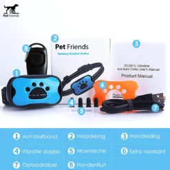 PetFriends Anti Blafband Zonder Schok - Gratis Hondenfluit - USB Oplaadbaar - Anti Blaf Apparaat - Opvoedingshalsband - Voor Grote En Kleine Honden 16 PetFriends Anti Blafband Zonder Schok - Gratis Hondenfluit - USB Oplaadbaar - Anti Blaf Apparaat - Opvoedingshalsband - Voor Grote En Kleine Honden -Dog Supplies 1200x1200 475