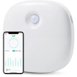 Pettadore Air Insight - Kattenbak Geurverdrijver & Teller - Actieve Zuurstof En Ionen - Oplaadbaar - Met App