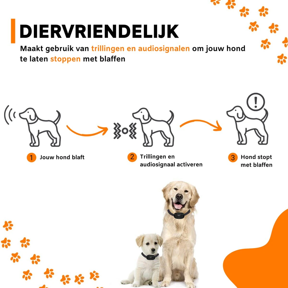 DOSCA® Anti Blafband - Anti Blaf Apparaat - Blafband Voor Honden - Zonder Schok En Diervriendelijk 5 DOSCA® Anti Blafband - Anti Blaf Apparaat - Blafband Voor Honden - Zonder Schok En Diervriendelijk - Afbeelding 5