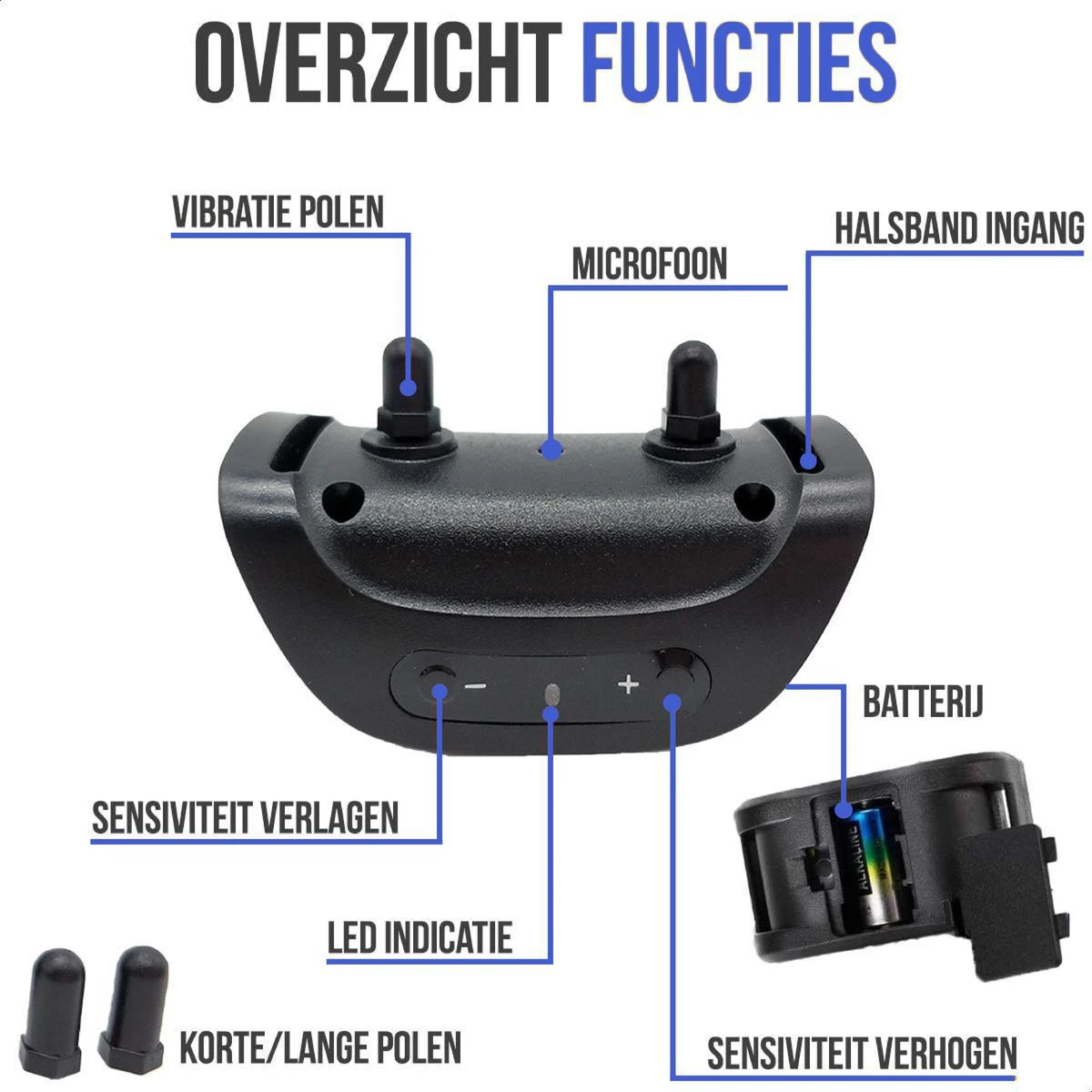 STARMAN Anti Blafband Voor Honden - 3-60KG - Diervriendelijk - Zonder Schok - Vibratie En Audio - Anti Blaf Band 2 STARMAN Anti Blafband Voor Honden - 3-60KG - Diervriendelijk - Zonder Schok - Vibratie En Audio - Anti Blaf Band - Afbeelding 2