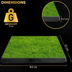 Toivo HondenToilet Kunstgras - Zwart - Geurafstotend - 62 X 49 X 6.6 CM - Honden Wc Outdoor - Zindelijkheidstraining Hond - Puppy Pads - Dierentoilet -Dog Supplies 1200x1200 526