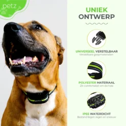 Petz - Anti Blafband - Anti Blafband Voor Kleine En Grote Honden - 5-55 KG - Vibratie En Audio - Diervriendelijk - GEEN Schokken - Opvoedingshalsband Zonder Schok En Diervriendelijk - Waterdicht - Oplaadbaar -Dog Supplies 1200x1200 532