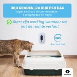 Vulpes Pets® Kattenbak Geurverdrijver PRO - Ozon En Negatieve Ionen Functie - Infraroodsensor - Oplaadbaar - Geurverwijderaar - Air Eliminator - Wit -Dog Supplies 1200x1200 550
