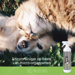 Nutrani Geurverwijderaar, 750 Ml, Natuurlijke Enzymreiniger Als Gebruiksklare Spray Met Biologische Werking, Verwijdert Geurtjes, Urine, Poep En Vlekken Van Honden En Katten -Dog Supplies 1200x1200 553